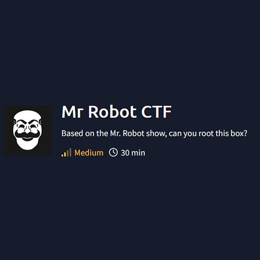 THM Mr Robot CTF